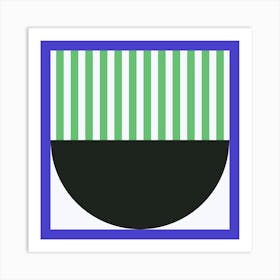 Striped Circle Art Print