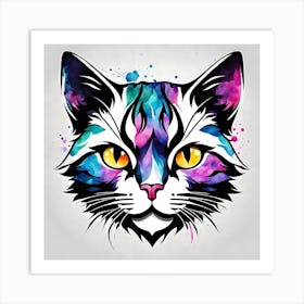 Cat Painting 2 Art Print