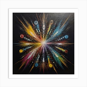 Firework Art Print