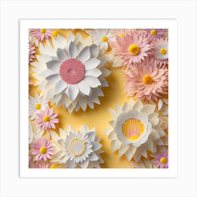 Paper Flowers 2 Art Print