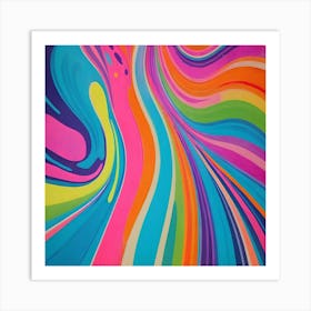 Psychedelic Swirls 1 Art Print