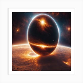 In space Art Print