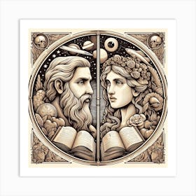 Aphrodite And Venus Art Print