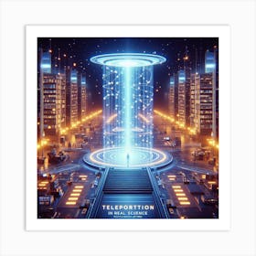 Teleportation In Real Science Art Print