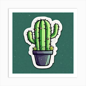 Cactus Sticker 27 Art Print