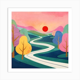 Peaceful Sunset Art Print