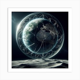 Earth In Space 35 Art Print