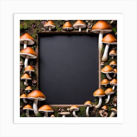 Frame Of Mushrooms 10 Art Print