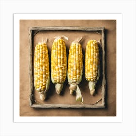 Sweetcorn As A Frame (6) Art Print