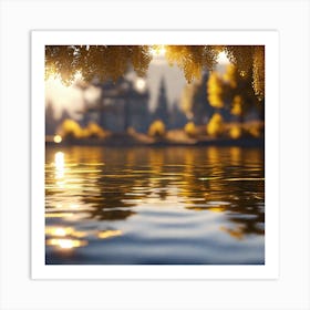 Sunset Over Water 1 Art Print