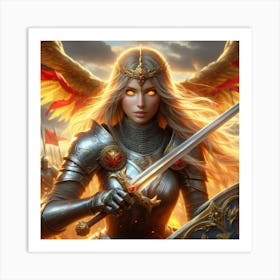 Angel Warrior Art Print