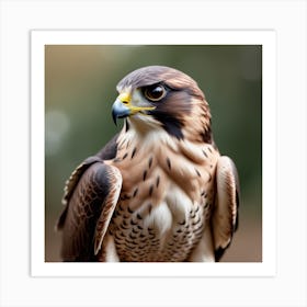 Photo Photo Majestic Falcon Staring With Sharp Talons In Focus 2 Art Print