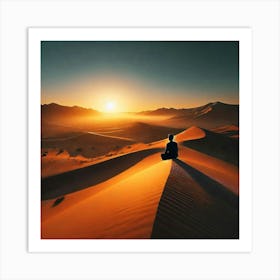 Solitude In The Desert Art Print