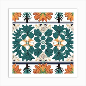 Floral Pattern 16 Art Print