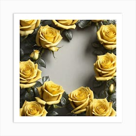 Yellow Roses 14 Art Print