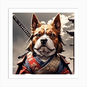 Samurai Dog Art Print