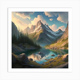 Mountain Landscape 3 1 Art Print