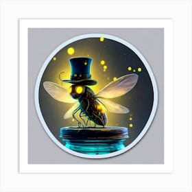 Bee In A Jar Art Print