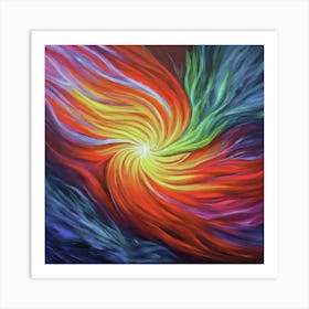 Rainbow Burst Art Print