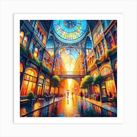 City At Night 3 Art Print