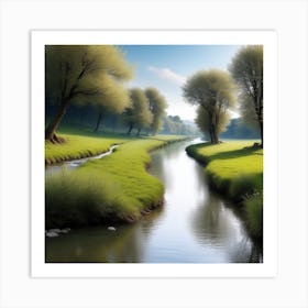 River In The Grass 32 Art Print