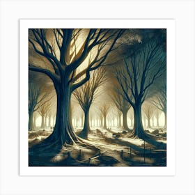 Forest Of Trees Art Print