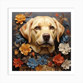 Labrador Retriever dog 2 Art Print