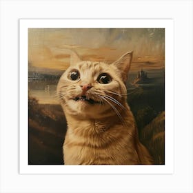 The Cat Lisa Art Print