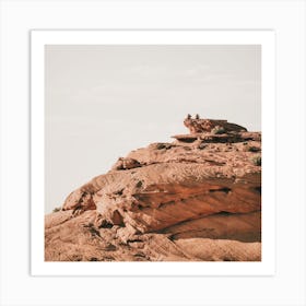 Red Rocks Square Art Print