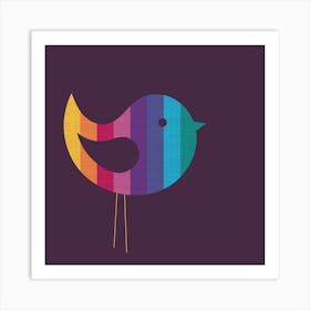 Rainbow Bird Nursery Art Print