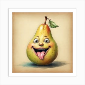 Pear Drawing Art Print