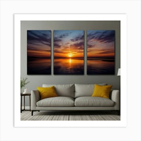 Beautiful Living Room Canvas Art 1 Art Print