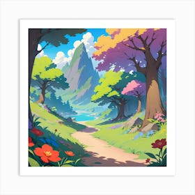 Forest Path 2 Art Print