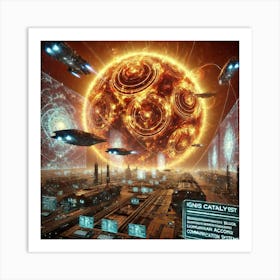 A Futuristic Science Fiction Depiction Of Ignis Ca Solar Anomalies Art Print