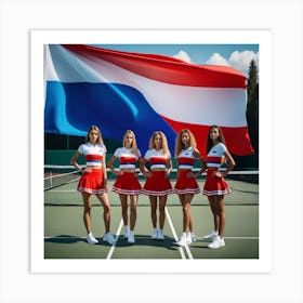 Women'S Tennis Team Art Print