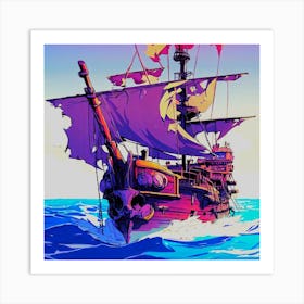Sailing The High Seas Stylish Art Print