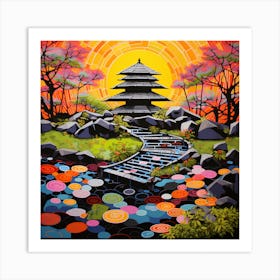 Japanese Garden Art Print