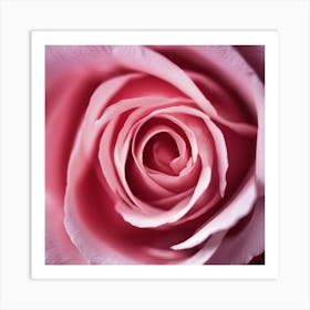 Pink Rose Art Print