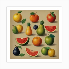 Fruit Stock Videos & Royalty-Free Footage Art Print