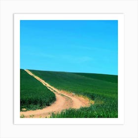 Dirt Road In The Countryside Art Print