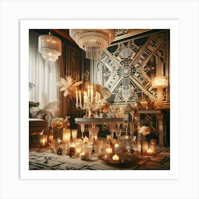 Deco Living Room Art Print