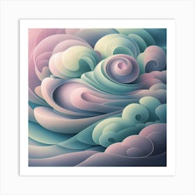 Abstract Clouds 1 Art Print