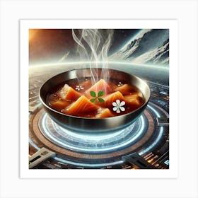 Smoked Salmon Infusion Scifi Art Print