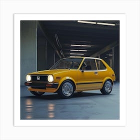 Honda Civic Hatchback 1 Art Print