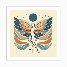 Angel With Wings 6 Art Print