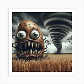 Monster In The Wheat Field Affiche