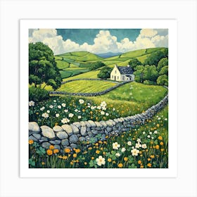 Rolling Hills Of Ireland 22 Art Print