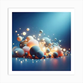 Abstract Spheres Art Print