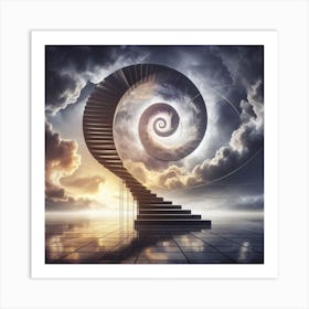 Spiral Staircase 1 Art Print