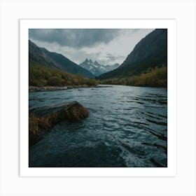 Mountain River Art Print